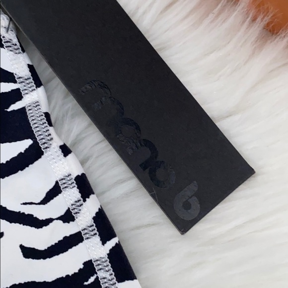 NWT mono b zebra animal print bike shorts - Picture 3 of 4